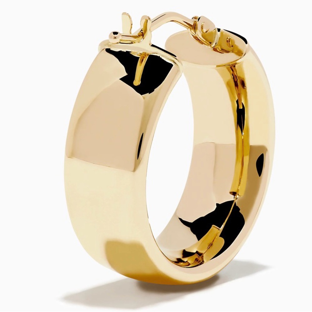 EFFY 14k yellow gold hoop earrings